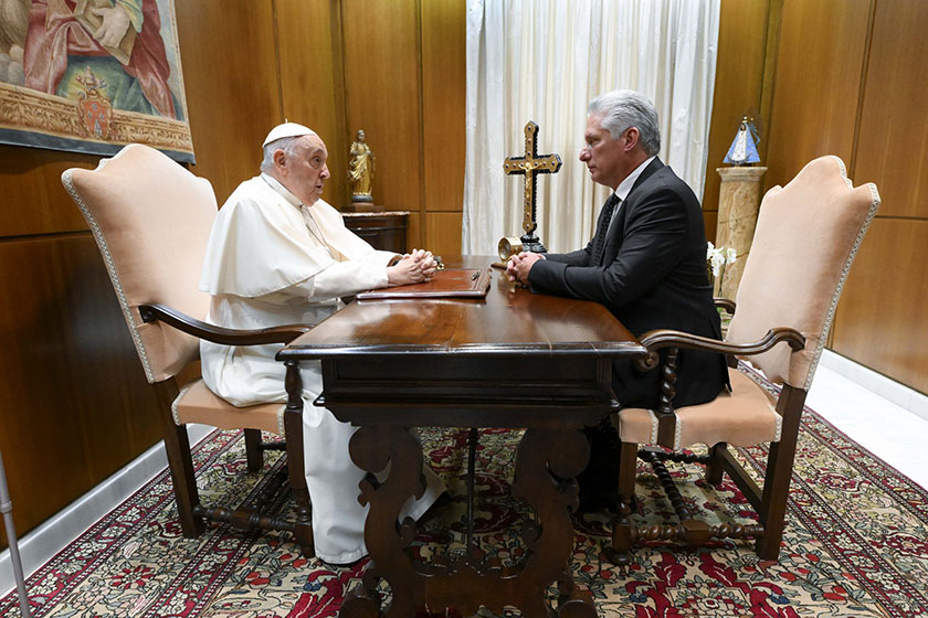 Sostienen encuentro Díaz-Canel y el Papa Francisco