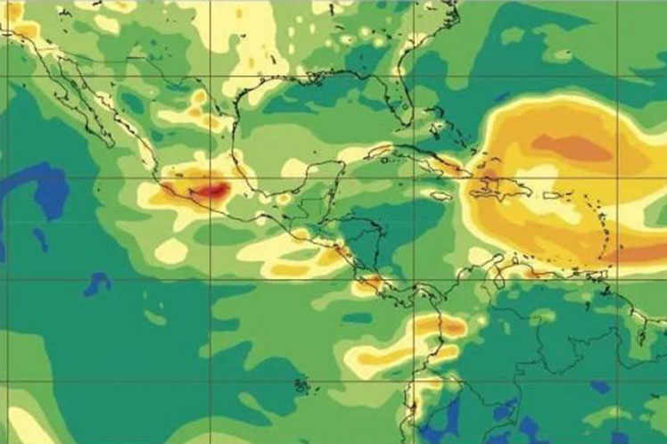 concentraciones de polvo del Sahara en Cuba