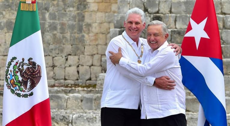  Miguel Díaz-Canel y  Andrés Manuel López Obrador 