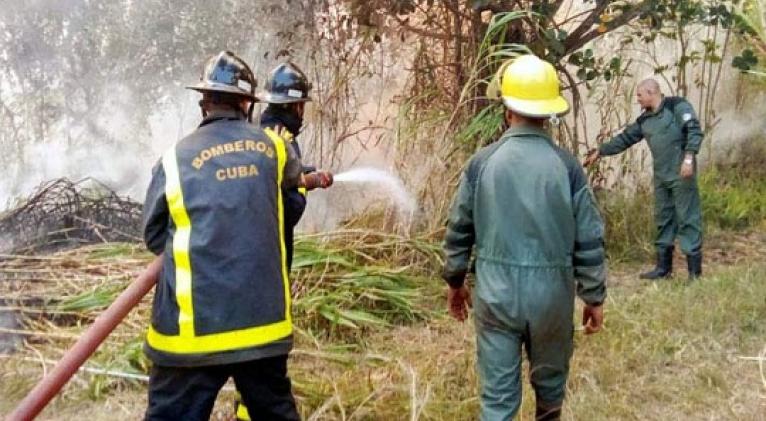 Incendio en área protegida cubana