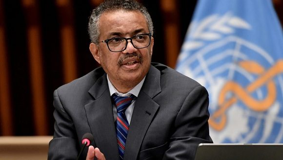 Tedros Adhanom, director general de la OMS. Foto: Archivo.