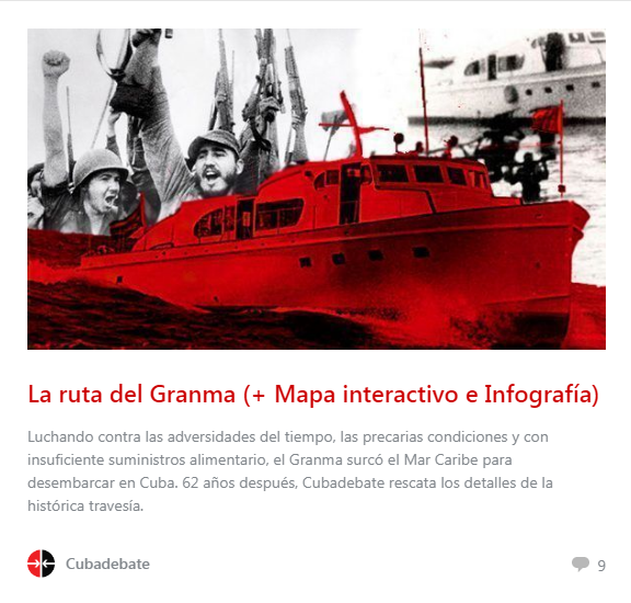 La ruta del Granma 