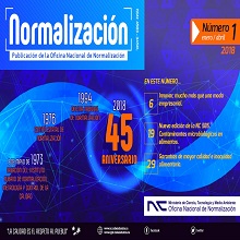 Revista Normalizaci√≥n No. 1 / 2018